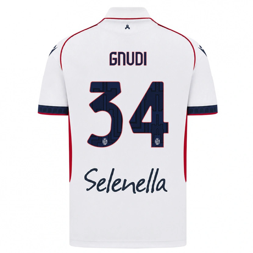 Danxen Mulher Camisola Riccardo Gnudi #34 Branco Vermelho Azul Real Alternativa 2026/27 Camisa