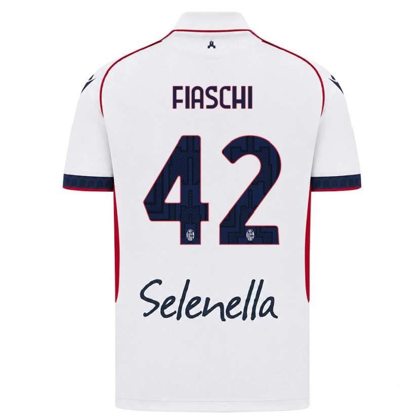 Danxen Mulher Camisola Marco Fiaschi #42 Branco Vermelho Azul Real Alternativa 2026/27 Camisa