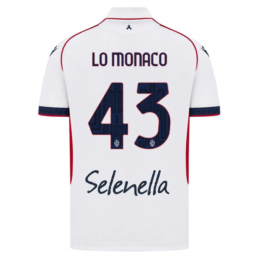 Danxen Mulher Camisola Luca Lo Monaco #43 Branco Vermelho Azul Real Alternativa 2026/27 Camisa