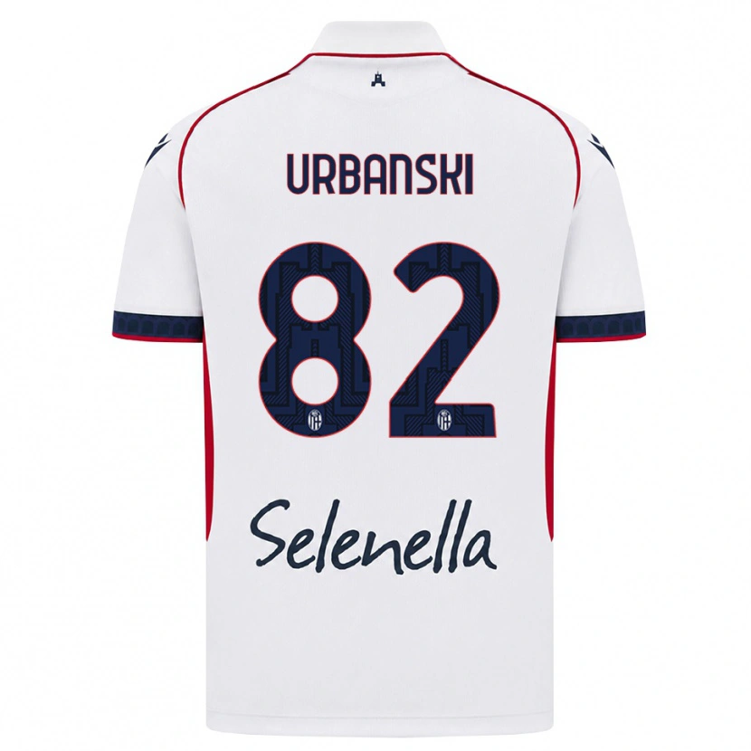 Danxen Mulher Camisola Kacper Urbanski #82 Branco Vermelho Azul Real Alternativa 2026/27 Camisa