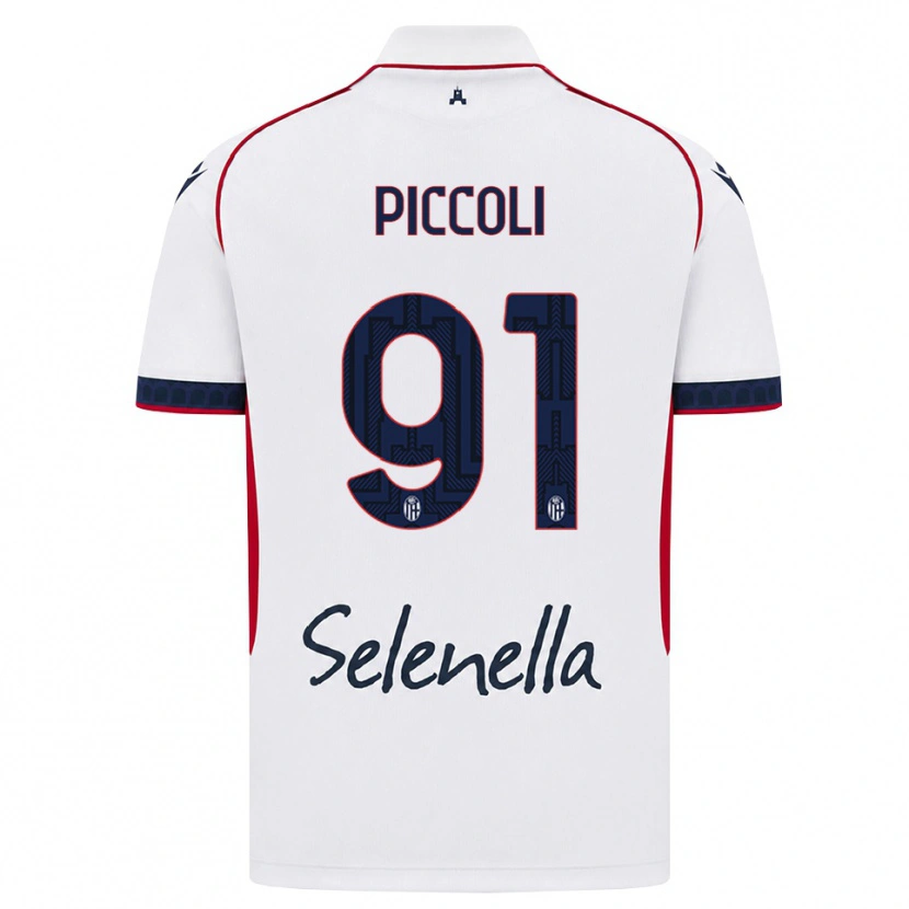 Danxen Mulher Camisola Roberto Piccoli #91 Branco Vermelho Azul Real Alternativa 2026/27 Camisa