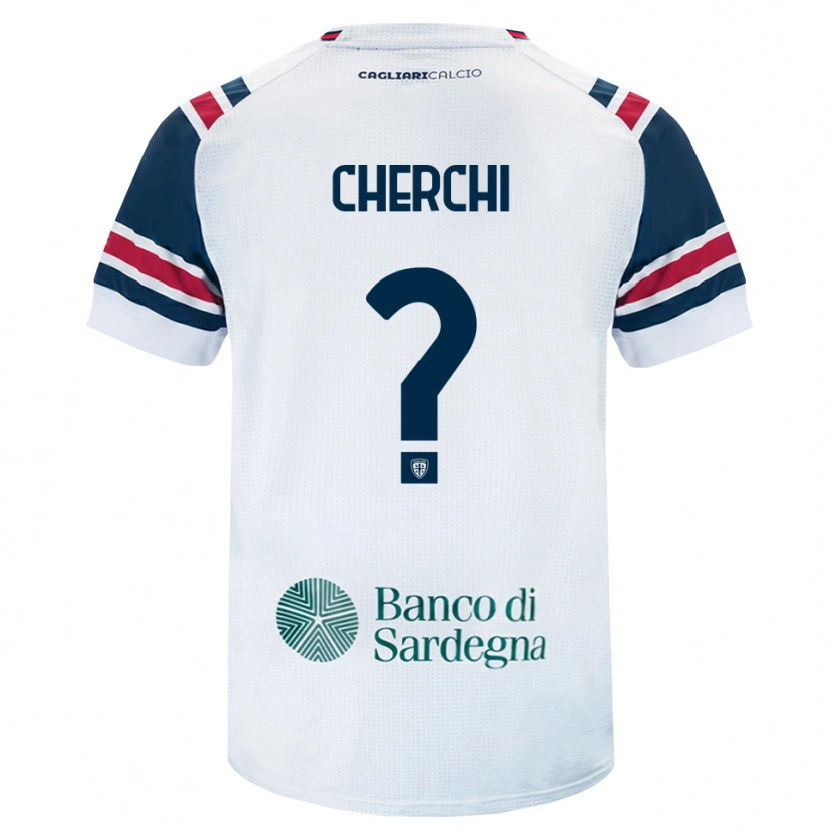 Danxen Mulher Camisola Filippo Cherchi #0 Branco Vermelho Verde Alternativa 2026/27 Camisa