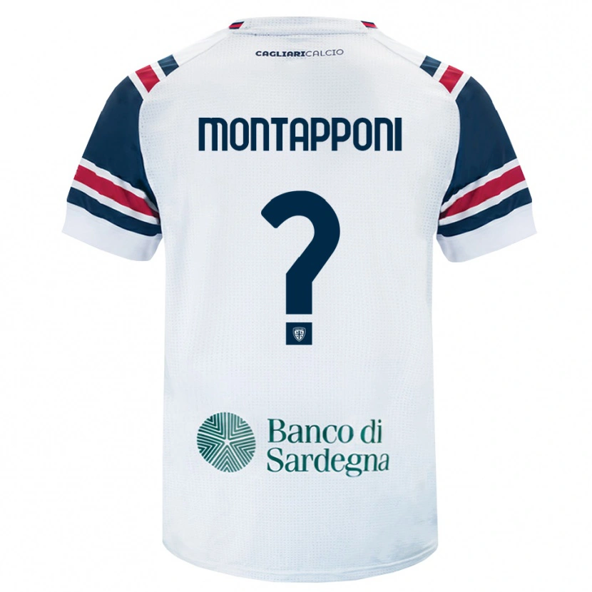 Danxen Mulher Camisola Leonardo Montapponi #0 Branco Vermelho Verde Alternativa 2026/27 Camisa