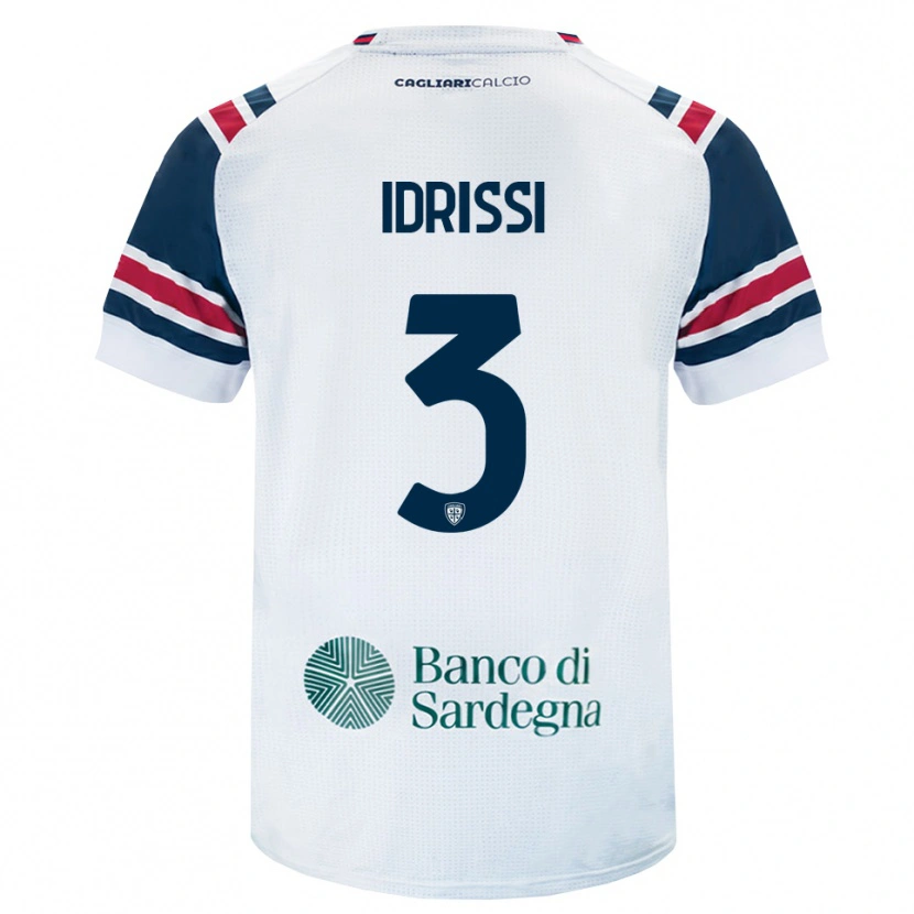 Danxen Mulher Camisola Riyad Idrissi #3 Branco Vermelho Verde Alternativa 2026/27 Camisa