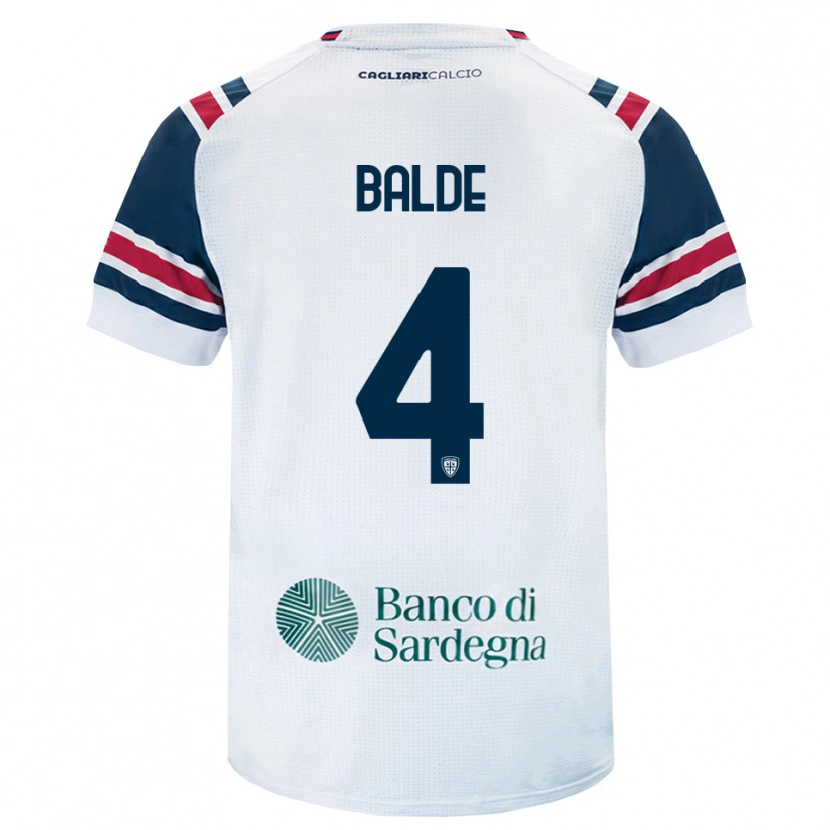 Danxen Mulher Camisola Mamadou Balde #4 Branco Vermelho Verde Alternativa 2026/27 Camisa
