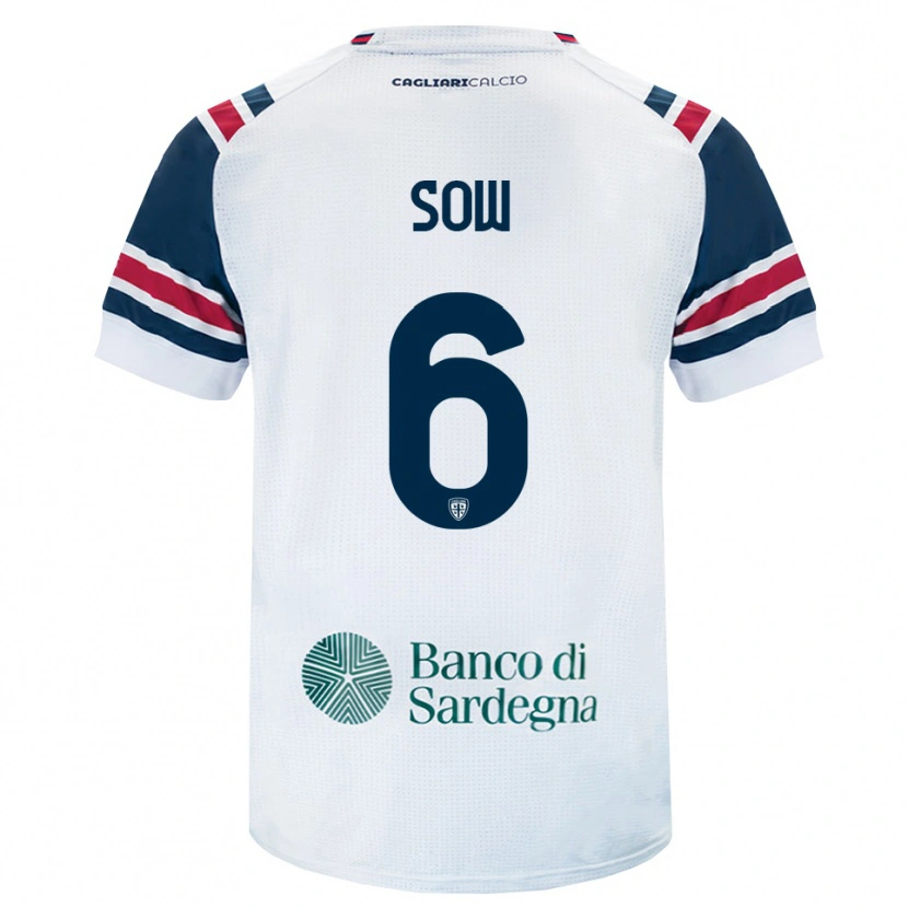 Danxen Mulher Camisola Mouhamed Sow #6 Branco Vermelho Verde Alternativa 2026/27 Camisa