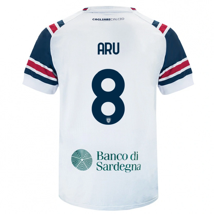 Danxen Mulher Camisola Riccardo Aru #8 Branco Vermelho Verde Alternativa 2026/27 Camisa