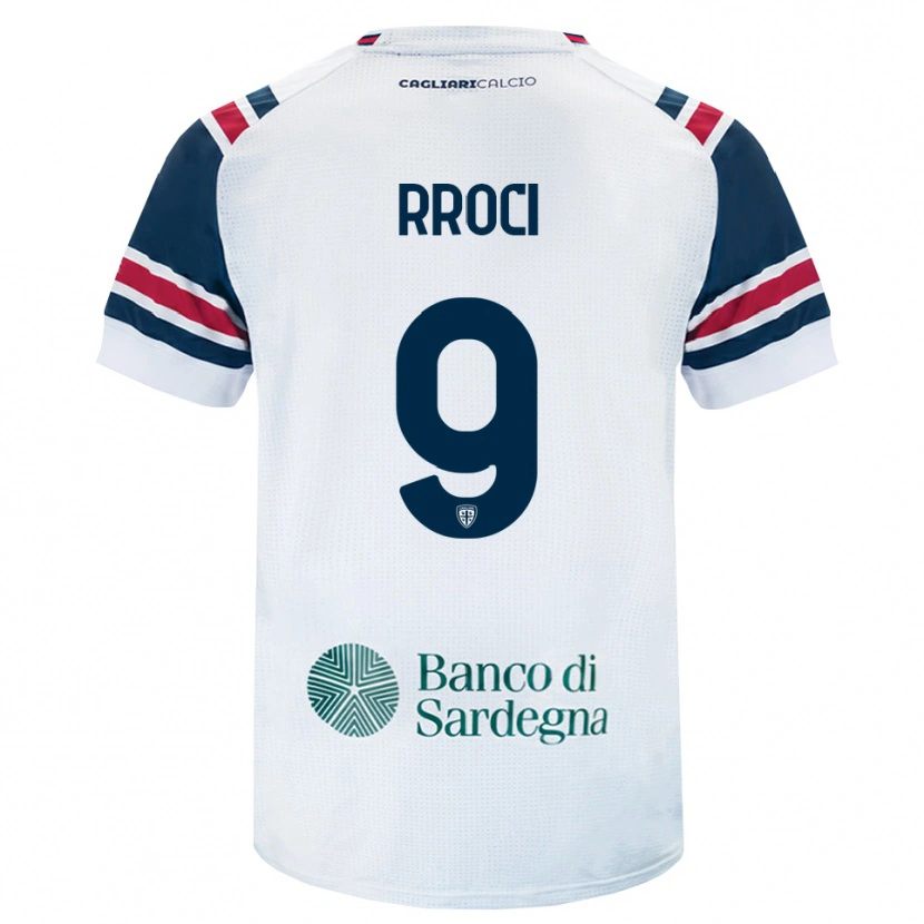 Danxen Mulher Camisola Kevin Rroci #9 Branco Vermelho Verde Alternativa 2026/27 Camisa