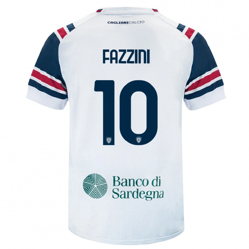 Danxen Mulher Camisola Jacopo Fazzini #10 Branco Vermelho Verde Alternativa 2026/27 Camisa