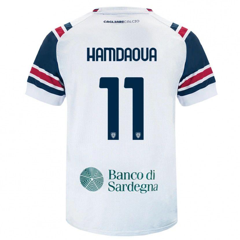 Danxen Mulher Camisola Noham Hamdaoua #11 Branco Vermelho Verde Alternativa 2026/27 Camisa