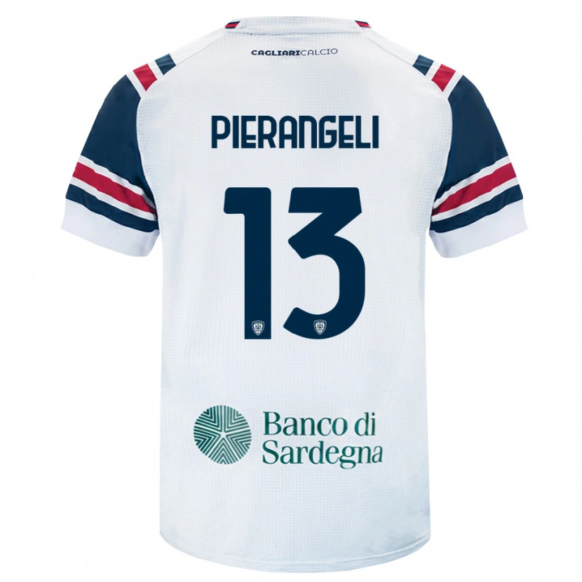 Danxen Mulher Camisola Luis Pierangeli #13 Branco Vermelho Verde Alternativa 2026/27 Camisa