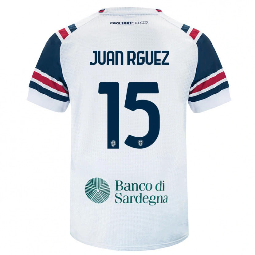 Danxen Mulher Camisola Juan Rodríguez #15 Branco Vermelho Verde Alternativa 2026/27 Camisa
