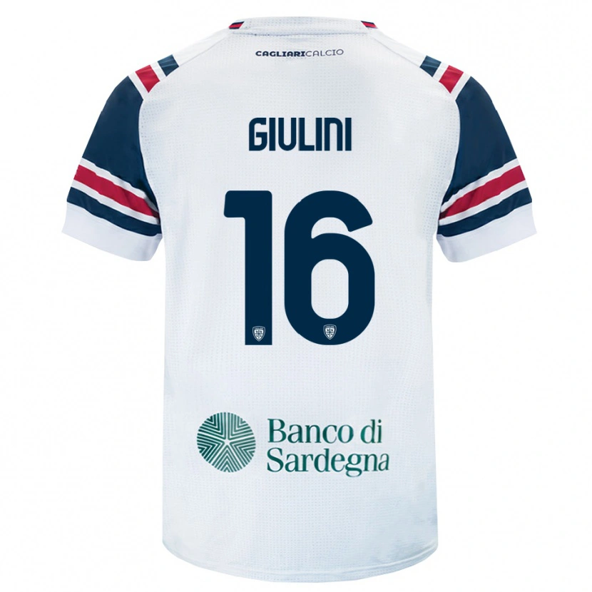 Danxen Mulher Camisola Carlo Giulini #16 Branco Vermelho Verde Alternativa 2026/27 Camisa