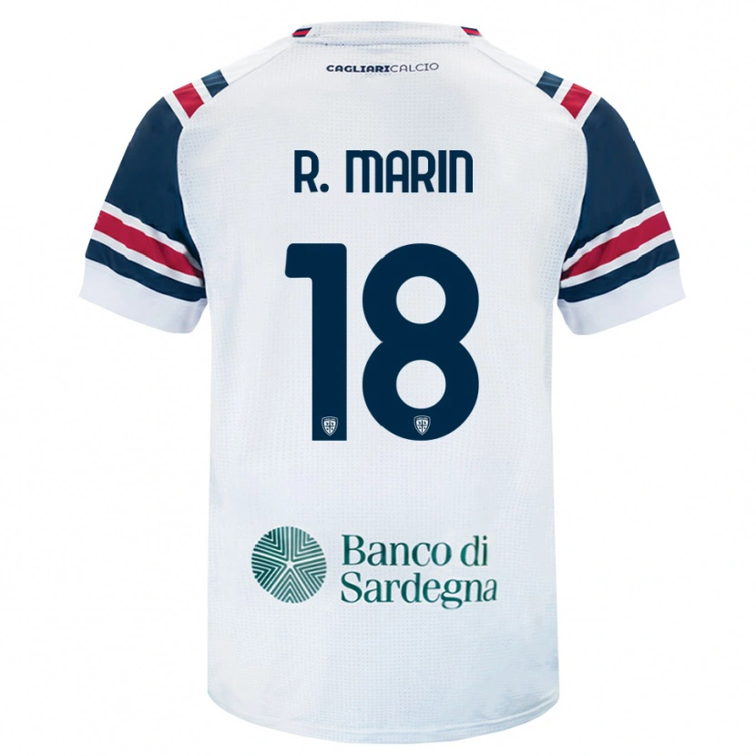 Danxen Mulher Camisola Răzvan Marin #18 Branco Vermelho Verde Alternativa 2026/27 Camisa