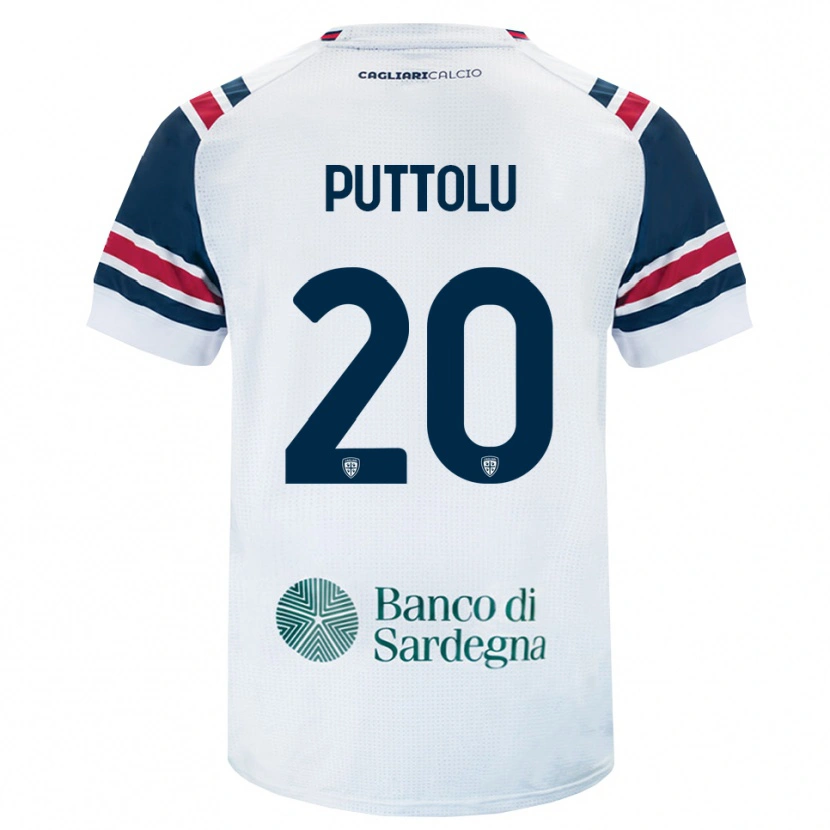 Danxen Mulher Camisola Diego Puttolu #20 Branco Vermelho Verde Alternativa 2026/27 Camisa