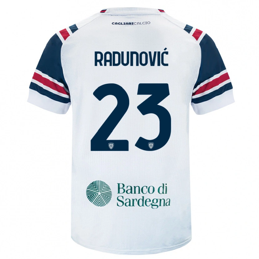 Danxen Mulher Camisola Boris Radunović #23 Branco Vermelho Verde Alternativa 2026/27 Camisa