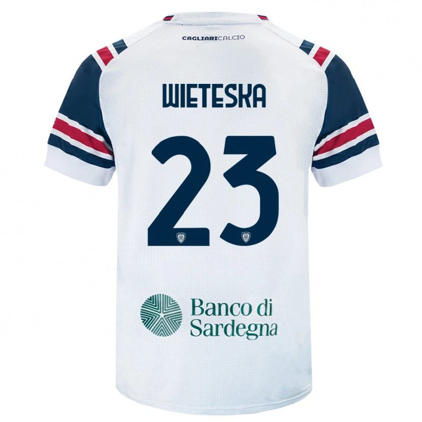 Danxen Mulher Camisola Mateusz Wieteska #23 Branco Vermelho Verde Alternativa 2026/27 Camisa
