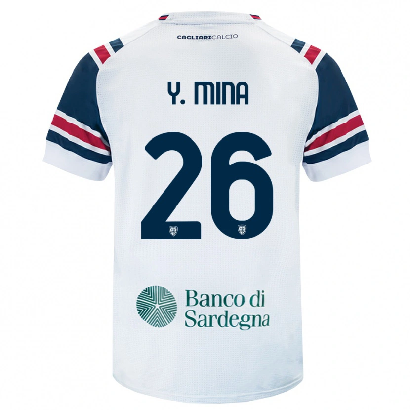 Danxen Mulher Camisola Yerry Mina #26 Branco Vermelho Verde Alternativa 2026/27 Camisa