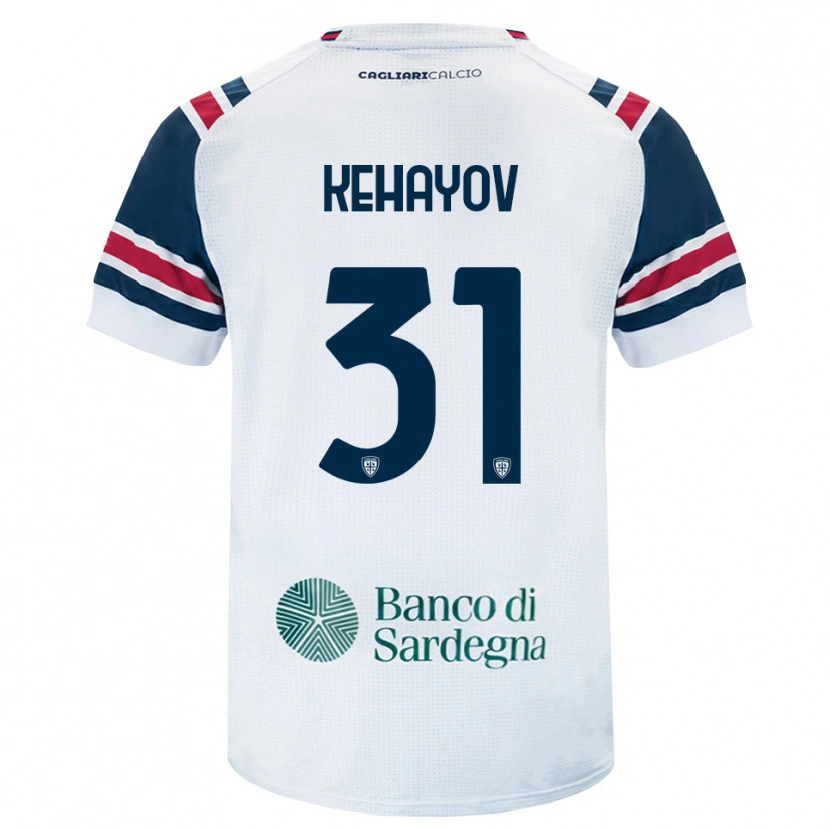 Danxen Mulher Camisola Atanas Kehayov #31 Branco Vermelho Verde Alternativa 2026/27 Camisa