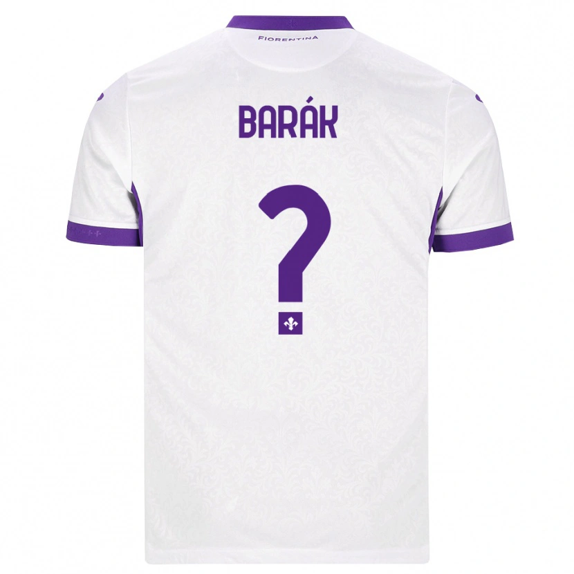 Danxen Mulher Camisola Antonín Barák #0 Branco Roxo Alternativa 2026/27 Camisa