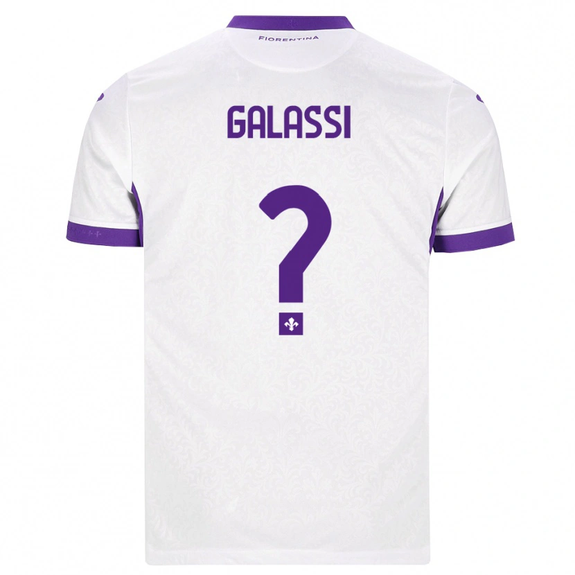 Danxen Mulher Camisola Andrea Galassi #0 Branco Roxo Alternativa 2026/27 Camisa