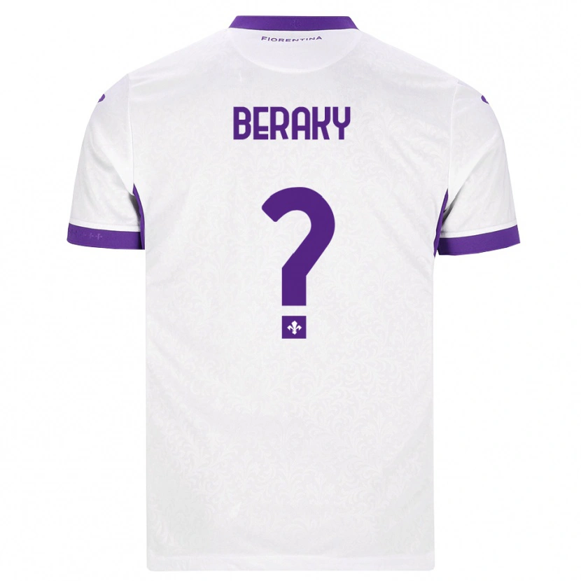 Danxen Mulher Camisola Mussie Beraky #0 Branco Roxo Alternativa 2026/27 Camisa