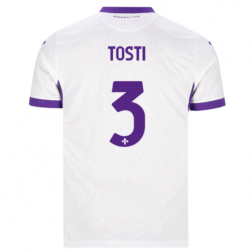 Danxen Mulher Camisola Tommaso Tosti #3 Branco Roxo Alternativa 2026/27 Camisa