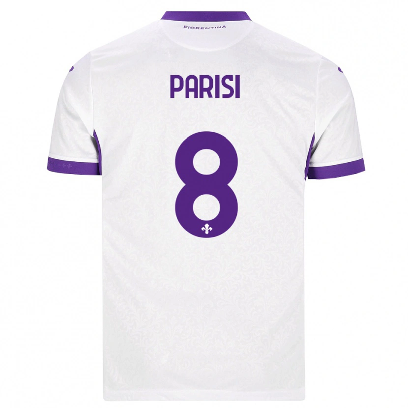Danxen Mulher Camisola Alice Parisi #8 Branco Roxo Alternativa 2026/27 Camisa