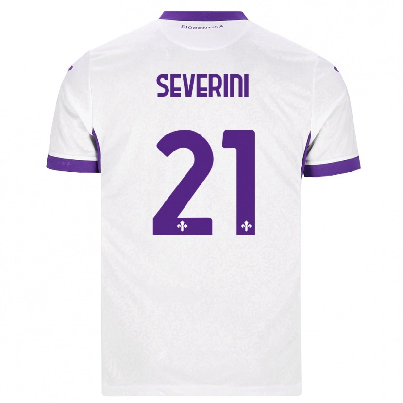 Danxen Mulher Camisola Emma Severini #21 Branco Roxo Alternativa 2026/27 Camisa