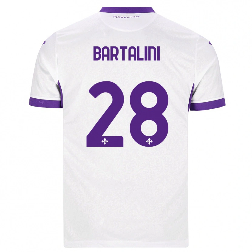 Danxen Mulher Camisola Viola Bartalini #28 Branco Roxo Alternativa 2026/27 Camisa