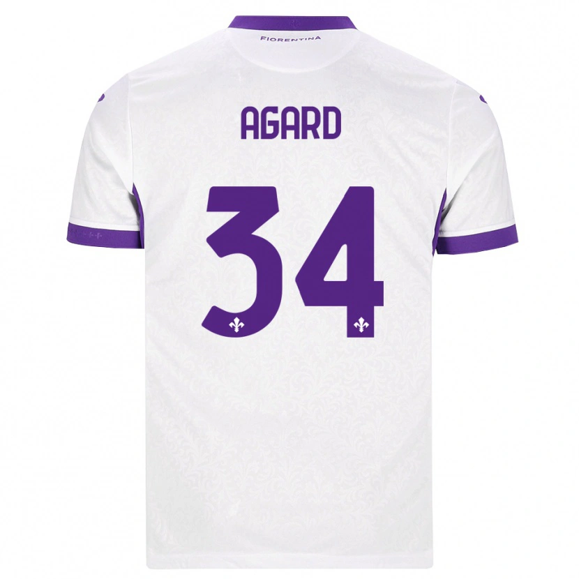 Danxen Mulher Camisola Laura Agard #34 Branco Roxo Alternativa 2026/27 Camisa