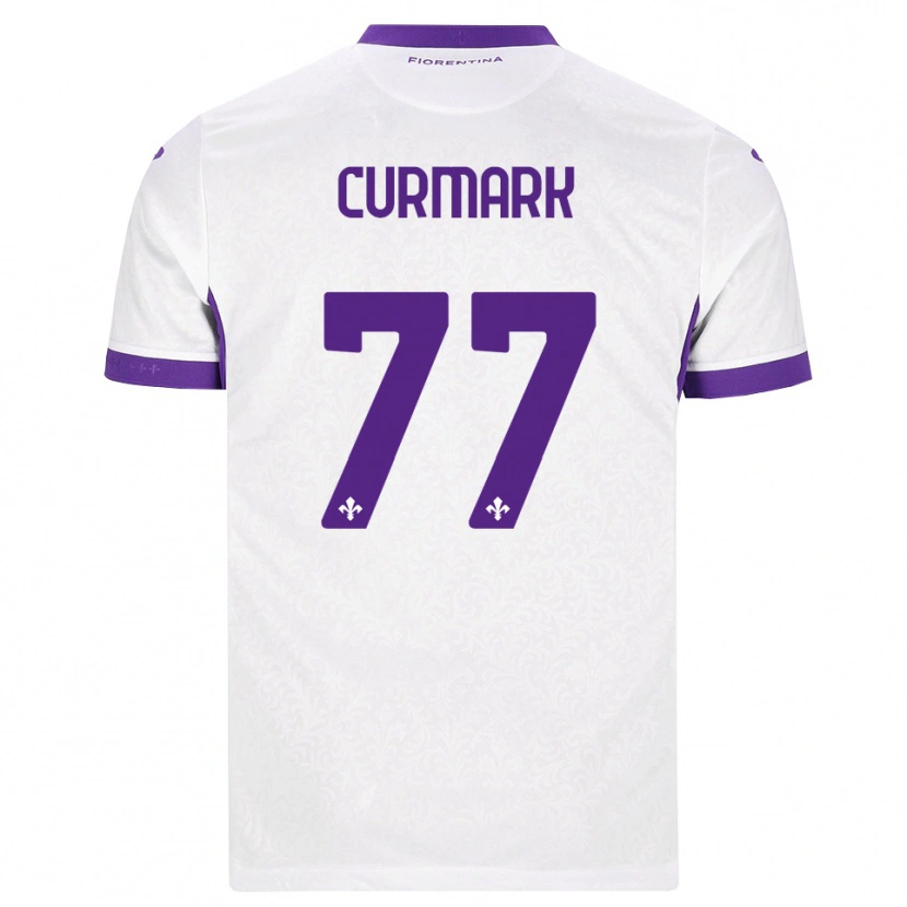 Danxen Mulher Camisola Filippa Curmark #77 Branco Roxo Alternativa 2026/27 Camisa