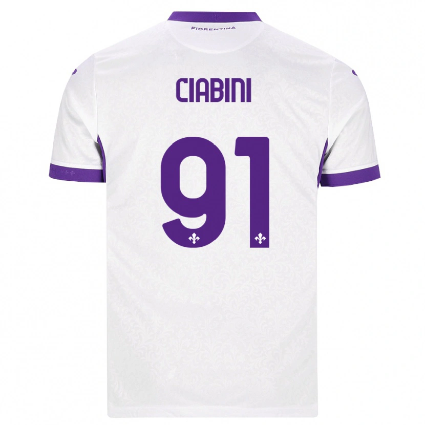 Danxen Mulher Camisola Giulia Ciabini #91 Branco Roxo Alternativa 2026/27 Camisa