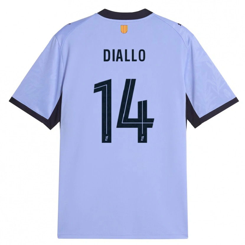 Danxen Mulher Camisola Eliès Diallo #14 Lavanda Preto Terceiro 2026/27 Camisa