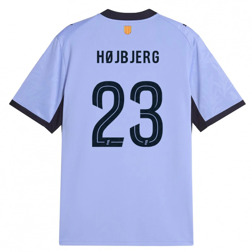 Danxen Mulher Camisola Pierre-Emile Højbjerg #23 Lavanda Preto Terceiro 2026/27 Camisa