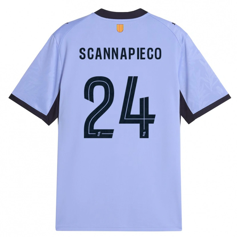 Danxen Mulher Camisola Dona Scannapieco #24 Lavanda Preto Terceiro 2026/27 Camisa