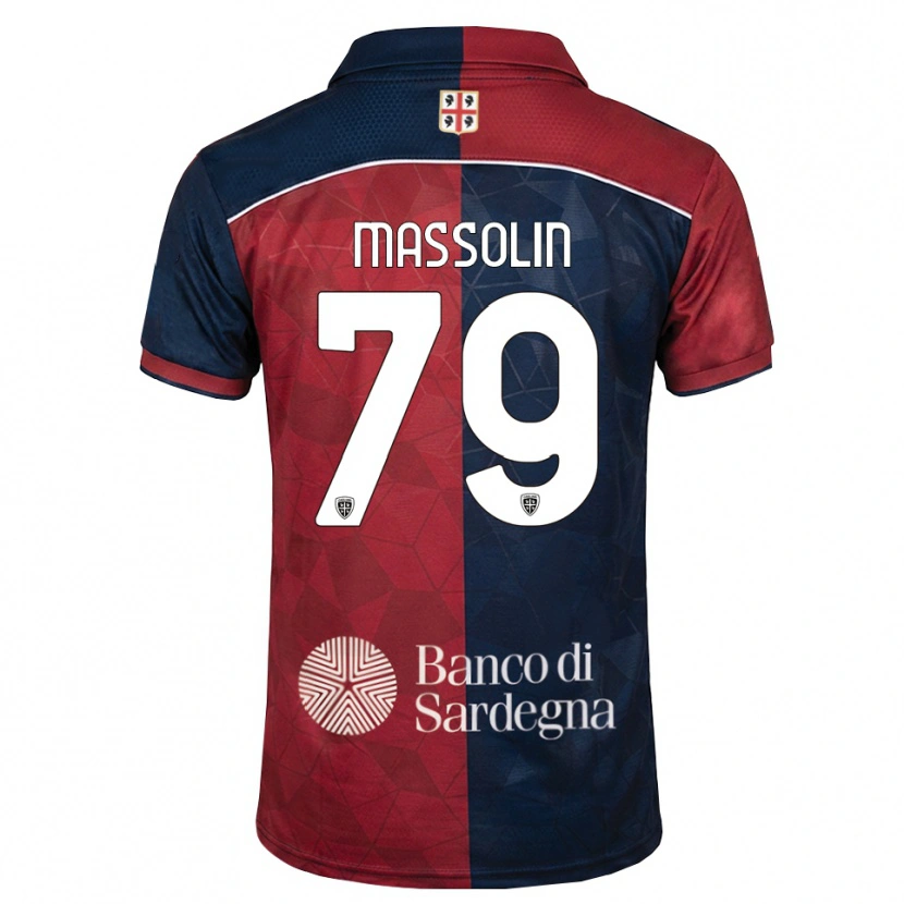 Danxen Mulher Camisola Yanis Massolin #79 Bordô Azul Real Principal 2026/27 Camisa