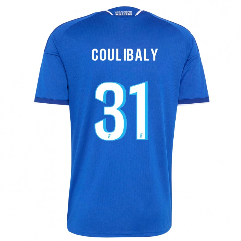 Danxen Mulher Camisola Karim Coulibaly #31 Azul Real Branco Principal 2026/27 Camisa