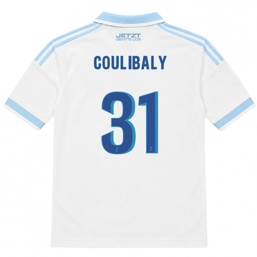 Danxen Mulher Camisola Karim Coulibaly #31 Azul Céu Claro Branco Vermelho Alternativa 2026/27 Camisa