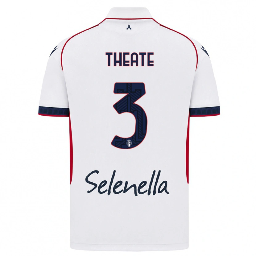 Danxen Mulher Camisola Arthur Theate #3 Branco Vermelho Azul Real Alternativa 2026/27 Camisa