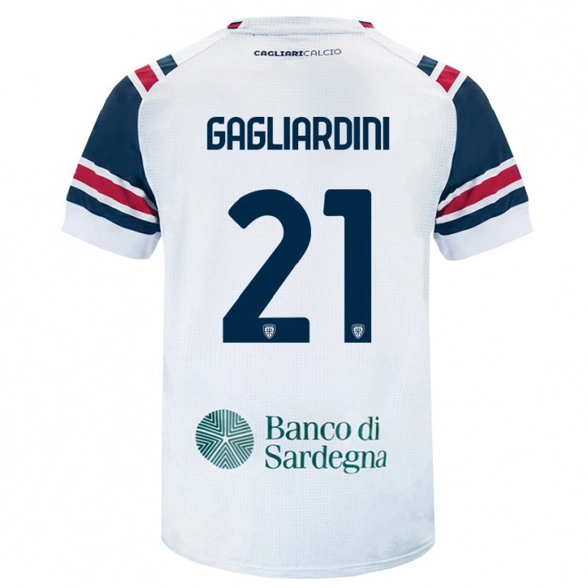Danxen Mulher Camisola Roberto Gagliardini #21 Branco Vermelho Verde Alternativa 2026/27 Camisa