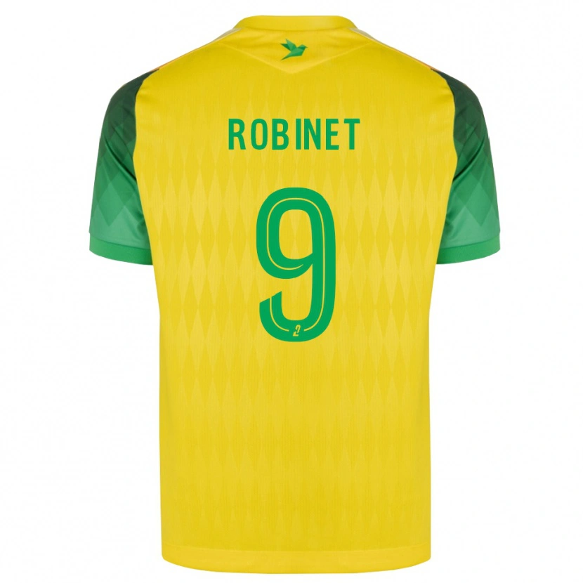 Danxen Mulher Camisola Thomas Robinet #9 Amarelo Verde Vermelho Principal 2026/27 Camisa