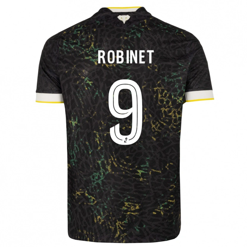Danxen Mulher Camisola Thomas Robinet #9 Preto Branco Amarelo Alternativa 2026/27 Camisa