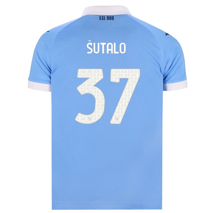 Danxen Criança Camisola Josip Sutalo #37 Azul Celeste Preto Branco Principal 2026/27 Camisa