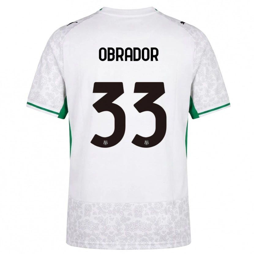 Danxen Criança Camisola Rafa Obrador #33 Verde Preto Branco Alternativa 2026/27 Camisa