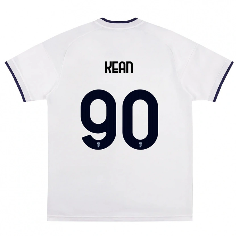 Danxen Criança Camisola Moise Kean #90 Branco Vermelho Azul Real Alternativa 2026/27 Camisa
