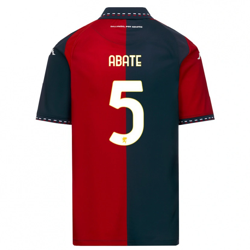 Danxen Criança Camisola Giada Abate #5 Vermelho Preto Branco Principal 2026/27 Camisa