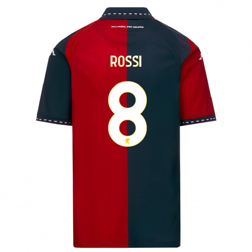 Danxen Criança Camisola Gianluca Rossi #8 Vermelho Preto Branco Principal 2026/27 Camisa