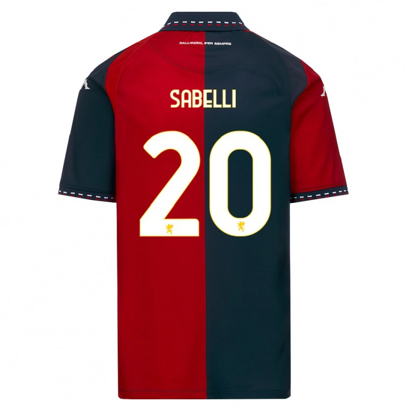 Danxen Criança Camisola Stefano Sabelli #20 Vermelho Preto Branco Principal 2026/27 Camisa