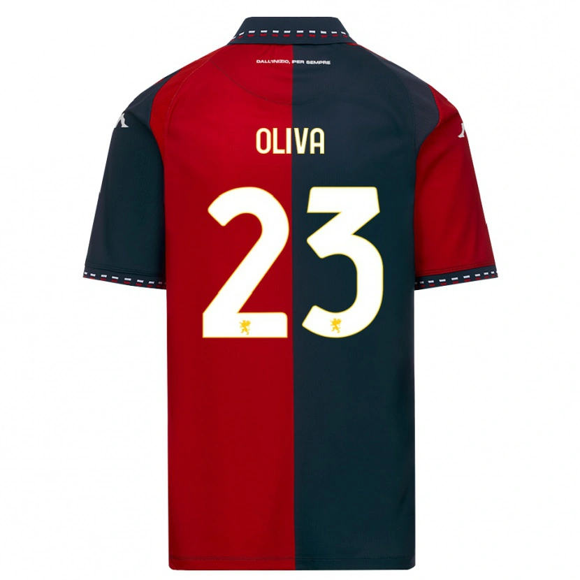 Danxen Criança Camisola Eleonora Oliva #23 Vermelho Preto Branco Principal 2026/27 Camisa